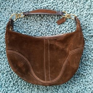 NWOT Coach suede hobo bag